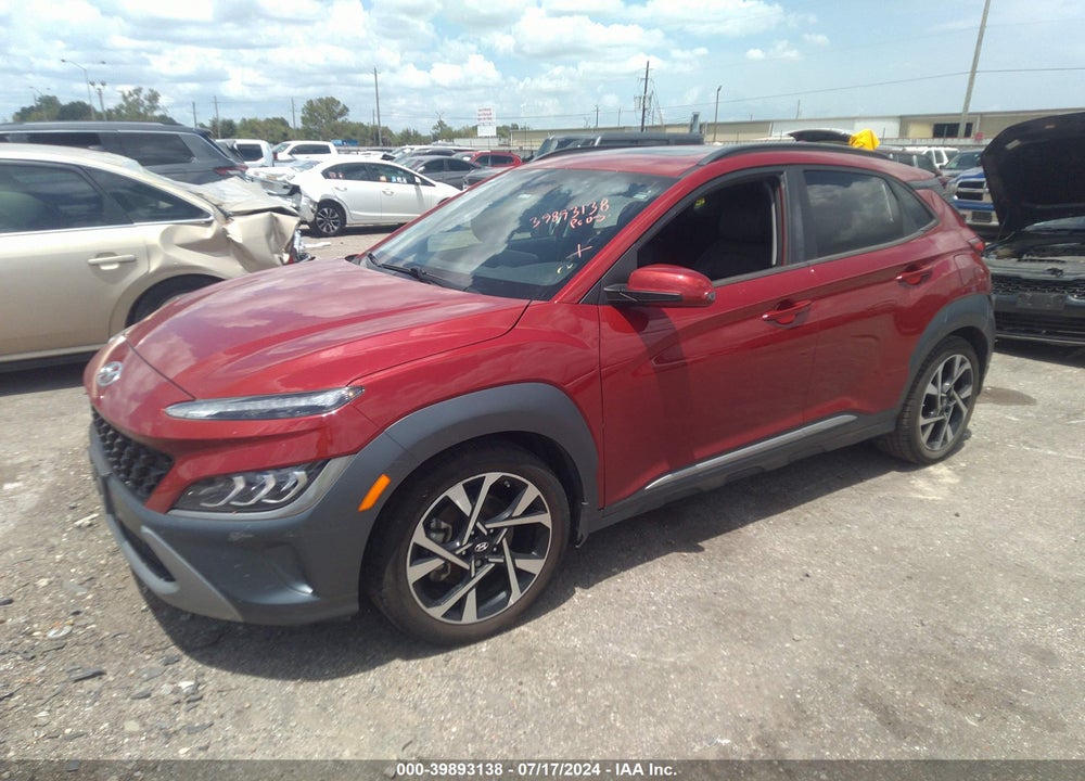2022 HYUNDAI KONA LIMITED VIN: KM8K5CA39NU900654