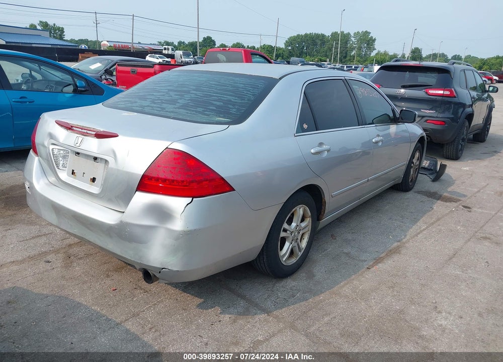 2006 HONDA ACCORD 2.4 SE VIN: 1HGCM56356A100390