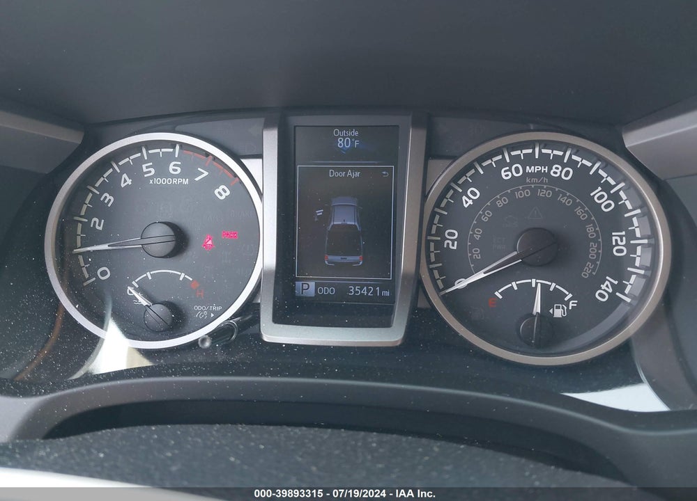 2019 TOYOTA TACOMA SR5 V6 VIN: 3TMDZ5BN5KM075239
