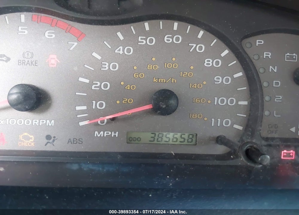 2002 TOYOTA SEQUOIA SR5 V8 VIN: 5TDZT34A92S119071