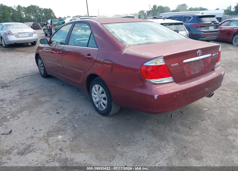 2005 TOYOTA CAMRY LE VIN: 4T1BE30K75U045784