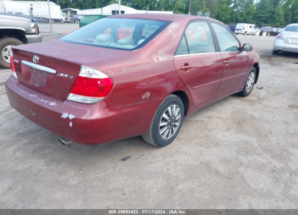 2005 TOYOTA CAMRY LE VIN: 4T1BE30K75U045784