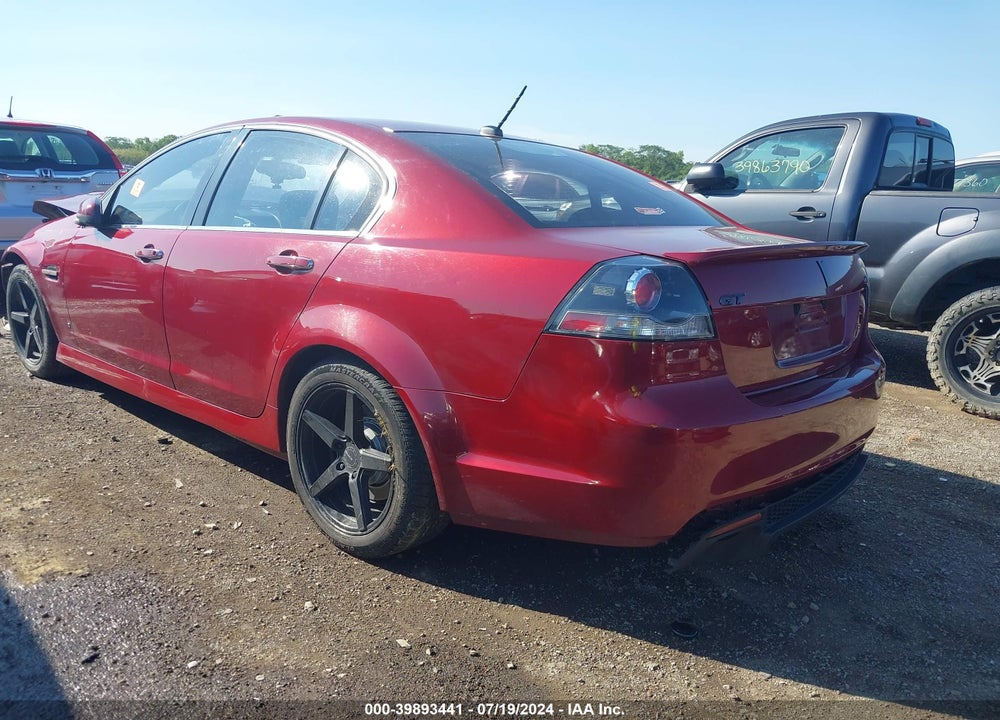 2009 PONTIAC G8 GT VIN: 6G2EC57YX9L176675