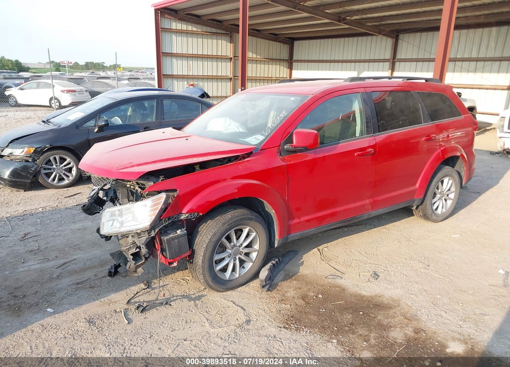 2016 DODGE JOURNEY SXT VIN: 3C4PDDBG8GT129525