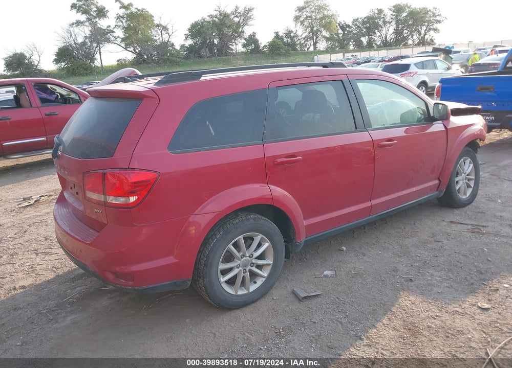 2016 DODGE JOURNEY SXT VIN: 3C4PDDBG8GT129525
