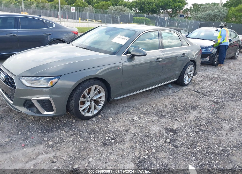 2023 AUDI A4 PREMIUM PLUS 45 TFSI S LINE QUATTRO S TRONIC VIN: WAUEAAF41PA031312