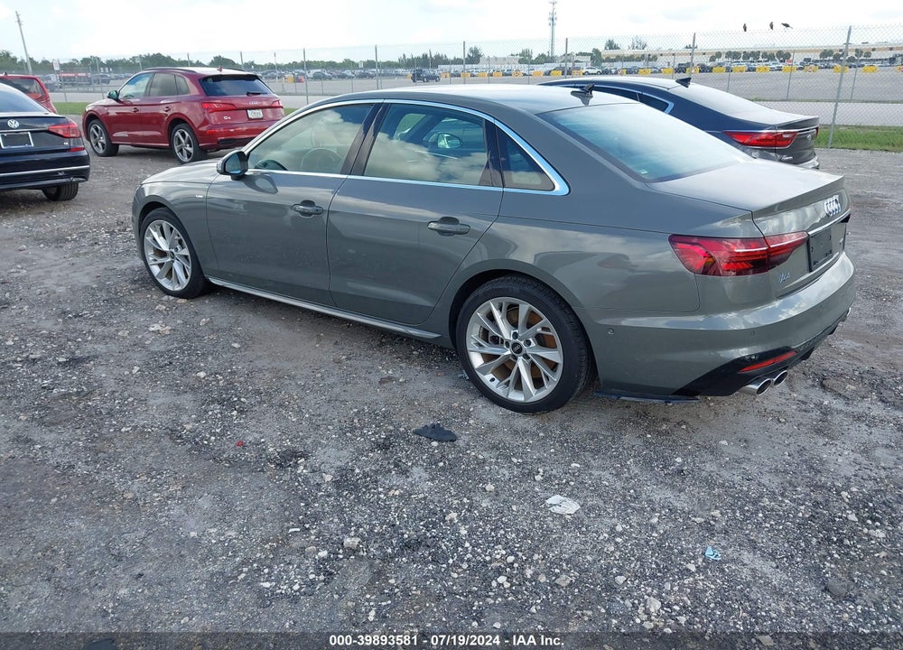 2023 AUDI A4 PREMIUM PLUS 45 TFSI S LINE QUATTRO S TRONIC VIN: WAUEAAF41PA031312
