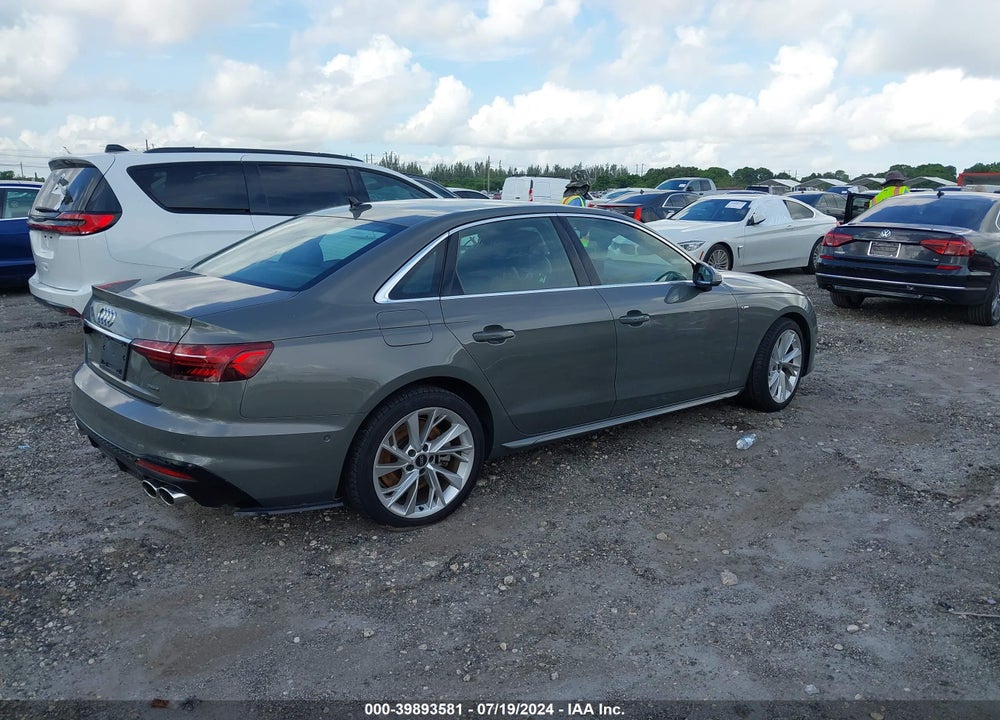 2023 AUDI A4 PREMIUM PLUS 45 TFSI S LINE QUATTRO S TRONIC VIN: WAUEAAF41PA031312
