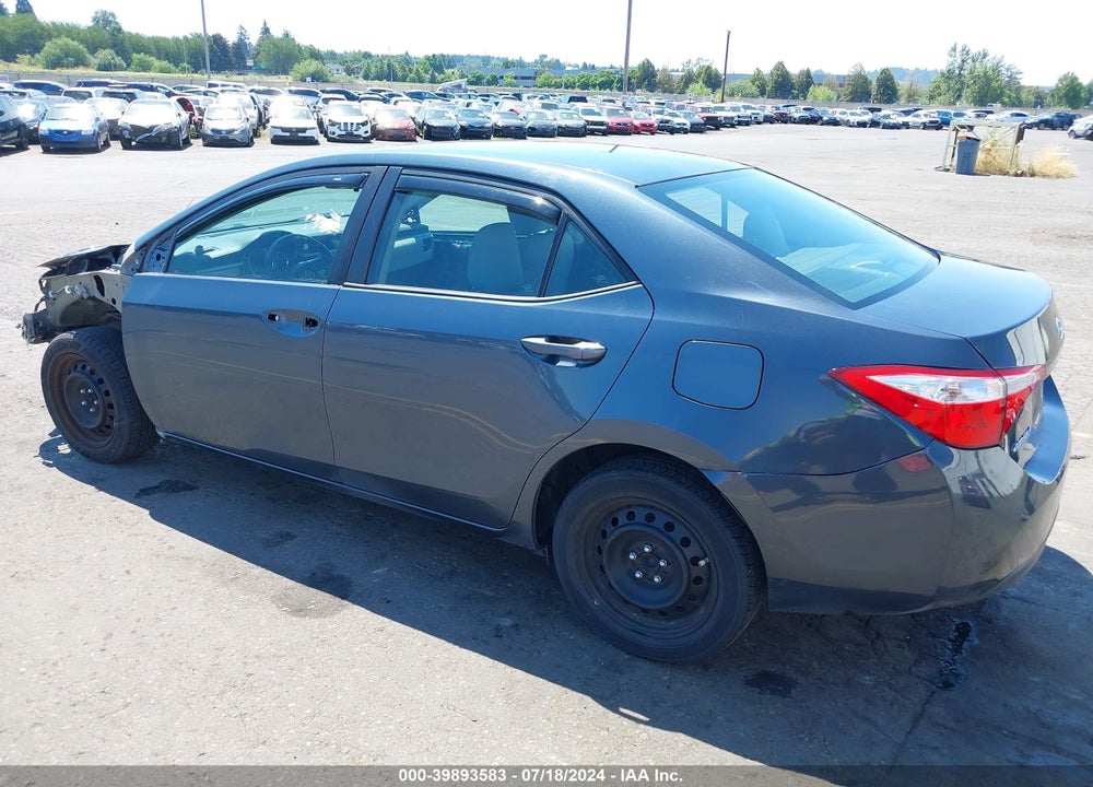 2016 TOYOTA COROLLA LE VIN: 2T1BURHEXGC578981
