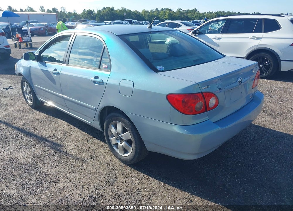 2005 TOYOTA COROLLA LE VIN: 2T1BR32E45C394284