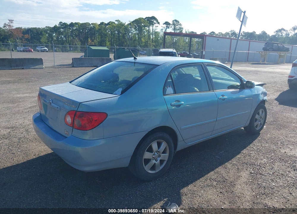 2005 TOYOTA COROLLA LE VIN: 2T1BR32E45C394284