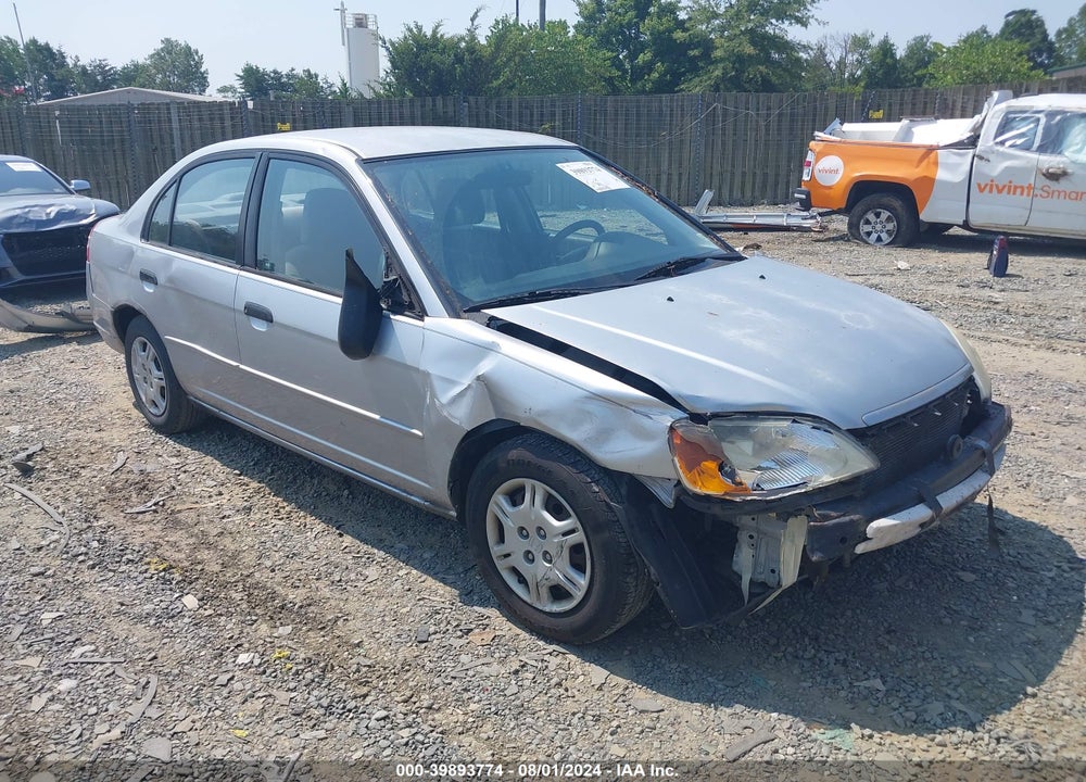 2001 HONDA CIVIC LX VIN: 2HGES155X1H615115