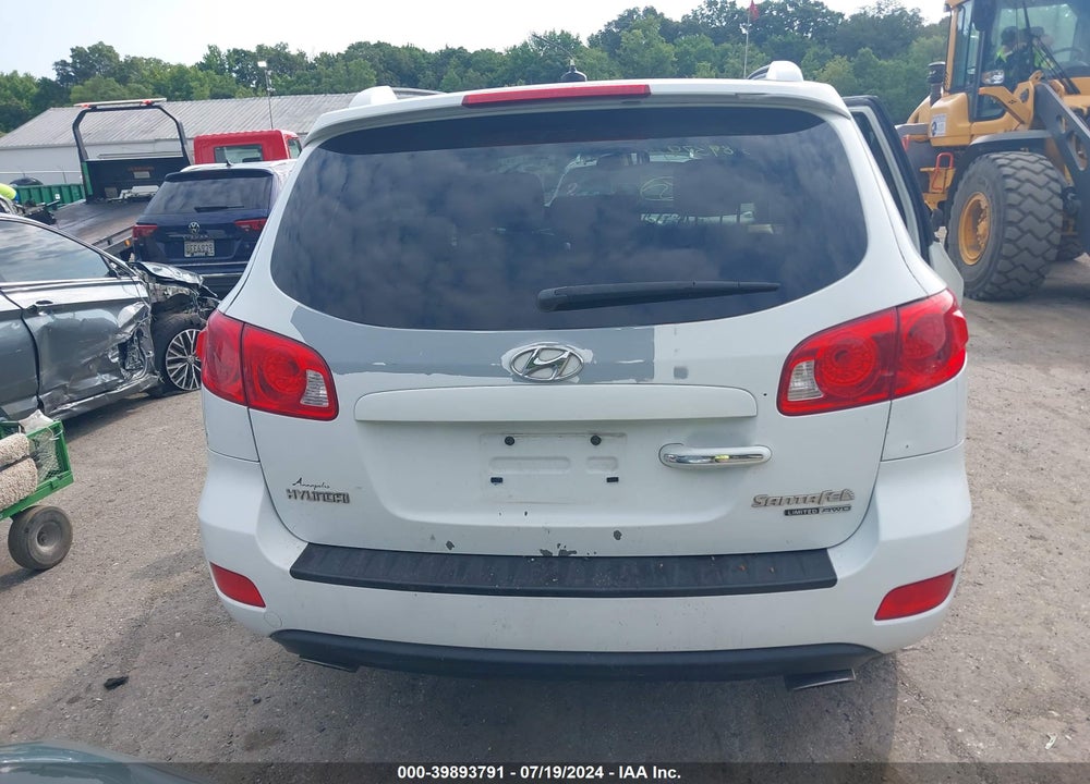 2008 HYUNDAI SANTA FE LIMITED/SE VIN: 5NMSH73E28H225632