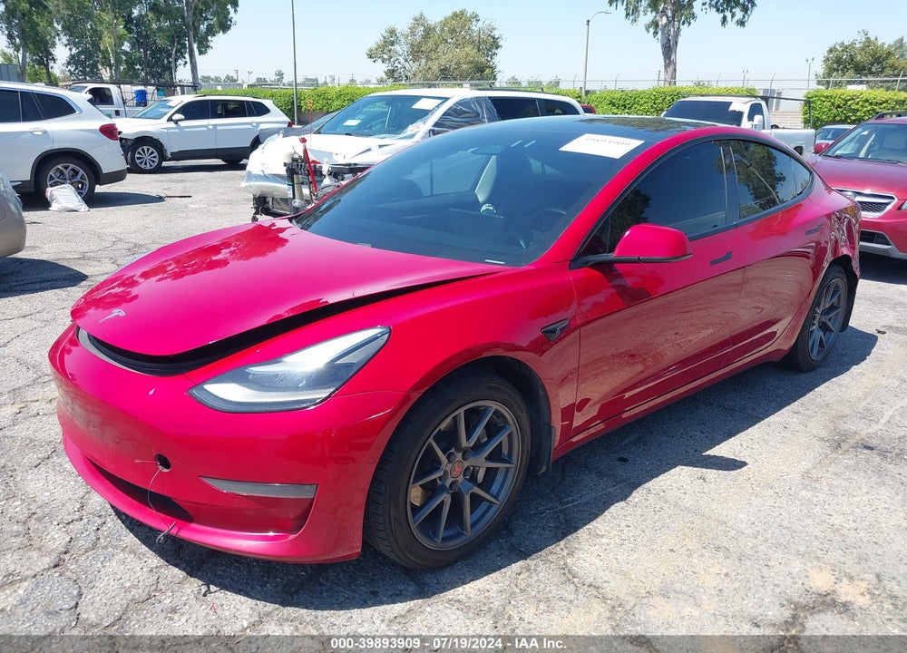 2021 TESLA MODEL 3 STANDARD RANGE PLUS REAR-WHEEL DRIVE VIN: 5YJ3E1EA0MF996395
