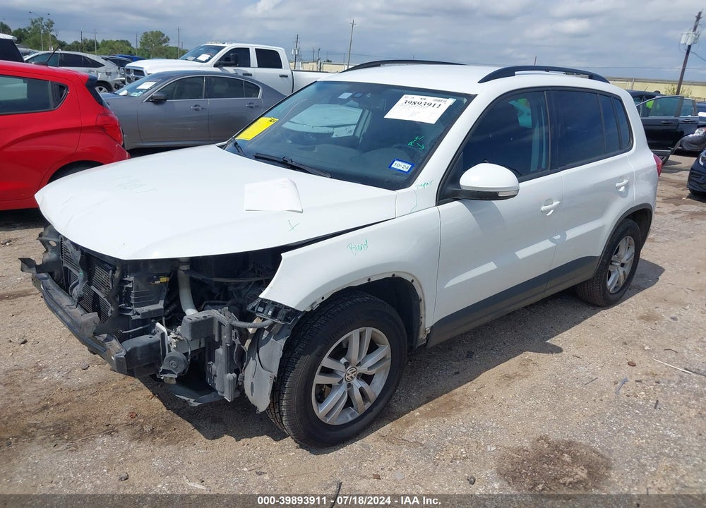 2017 VOLKSWAGEN TIGUAN 2.0T S VIN: WVGAV7AX8HW510076