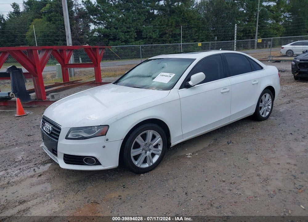 2010 AUDI A4 2.0T PREMIUM VIN: WAUFFAFL7AN071195