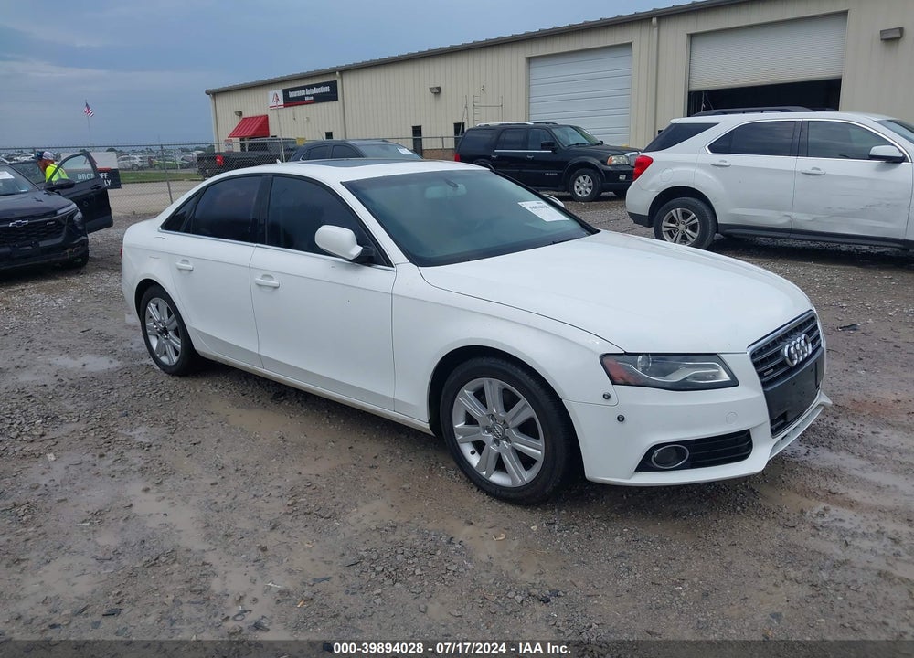 2010 AUDI A4 2.0T PREMIUM VIN: WAUFFAFL7AN071195