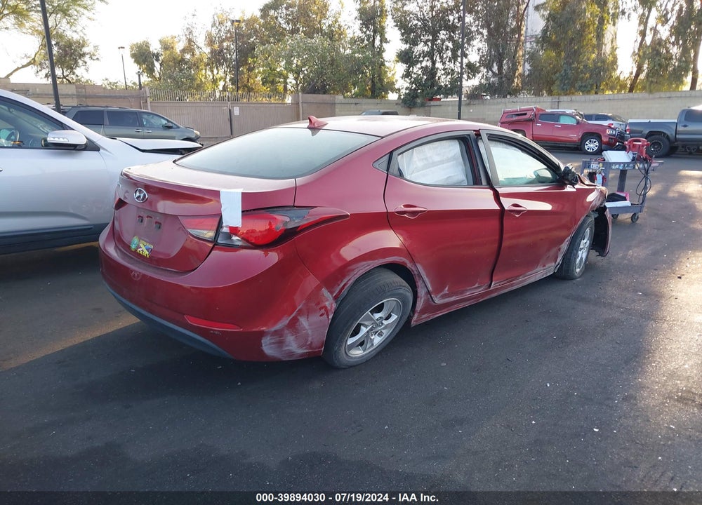 2014 HYUNDAI ELANTRA SE VIN: 5NPDH4AE1EH544044