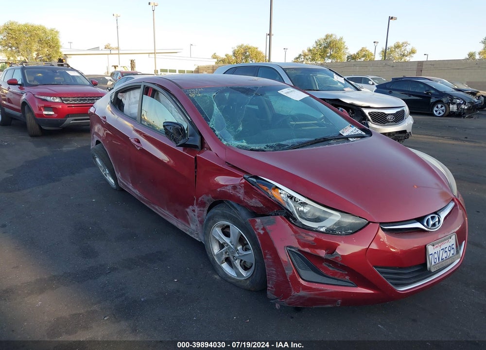 2014 HYUNDAI ELANTRA SE VIN: 5NPDH4AE1EH544044