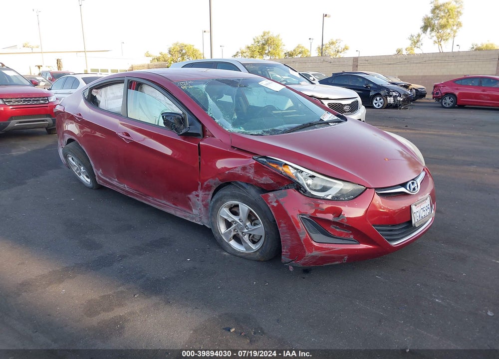 2014 HYUNDAI ELANTRA SE VIN: 5NPDH4AE1EH544044