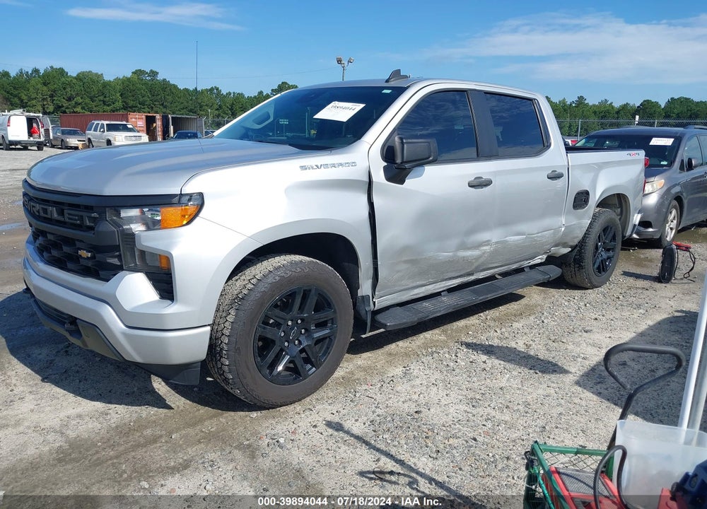 2022 CHEVROLET SILVERADO 1500 4WD SHORT BED CUSTOM VIN: 3GCPDBEK7NG592699