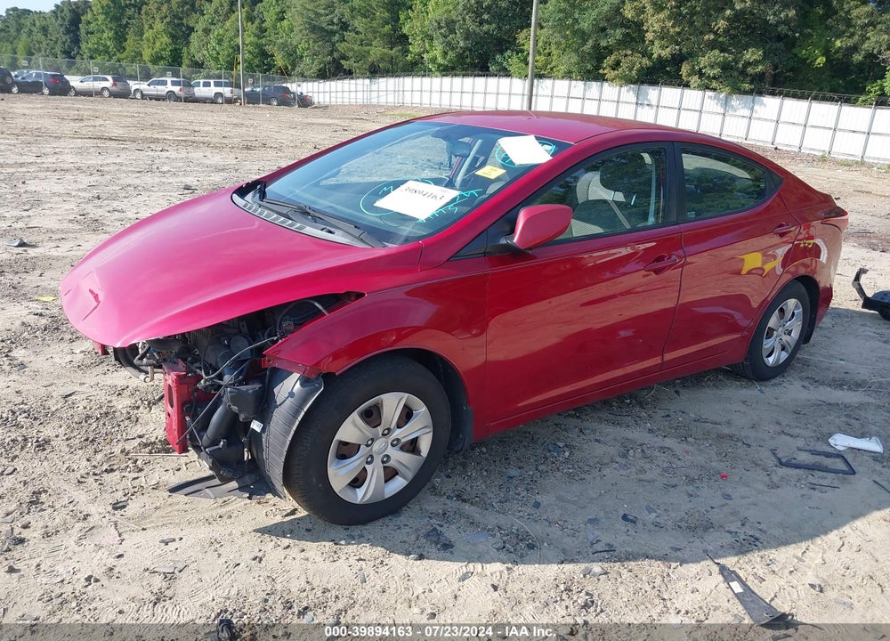 2016 HYUNDAI ELANTRA SE VIN: KMHDH4AE1GU541052