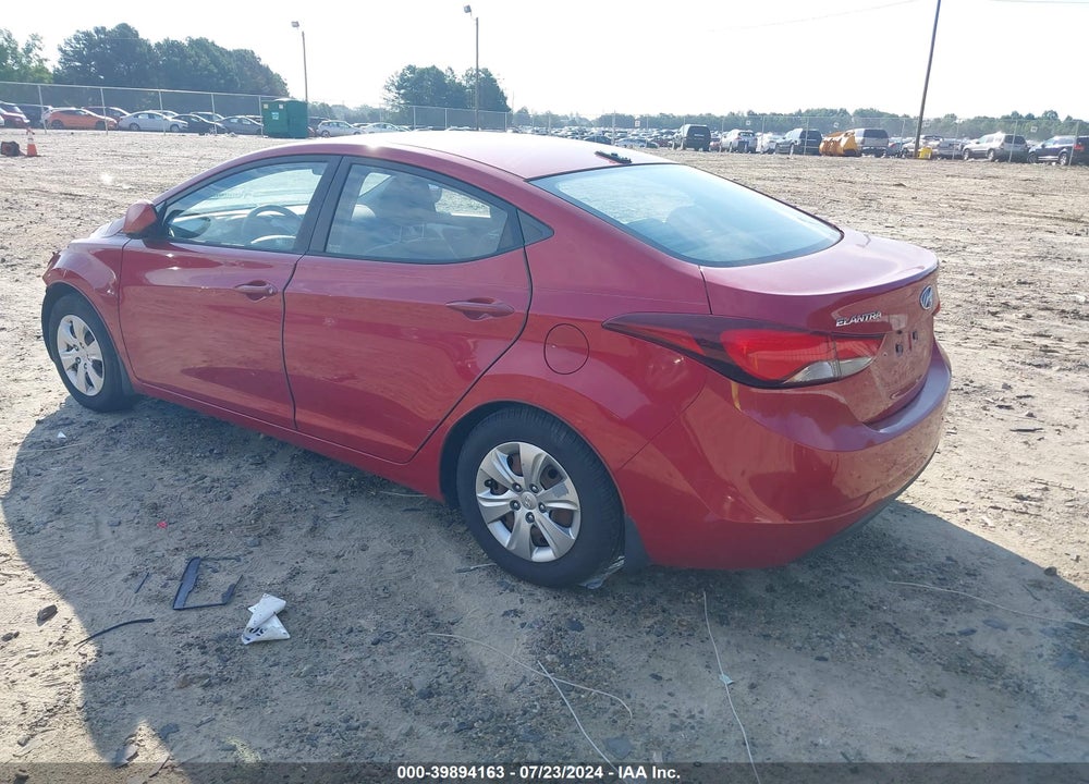 2016 HYUNDAI ELANTRA SE VIN: KMHDH4AE1GU541052