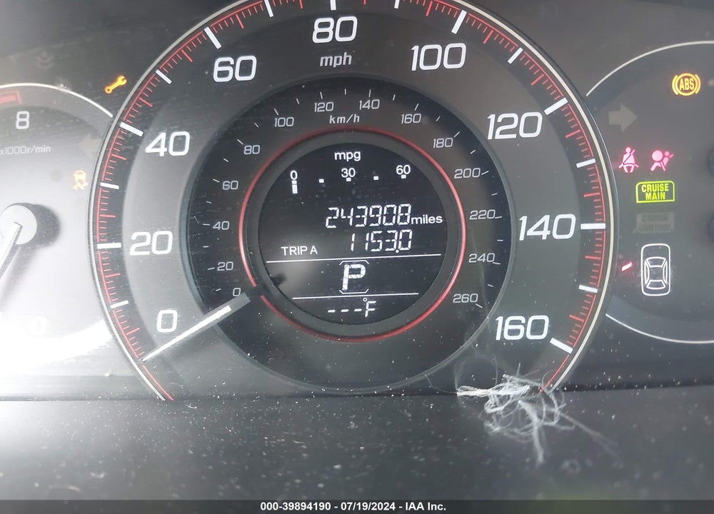 2013 HONDA ACCORD VIN: 1HGCR2F57DA267929