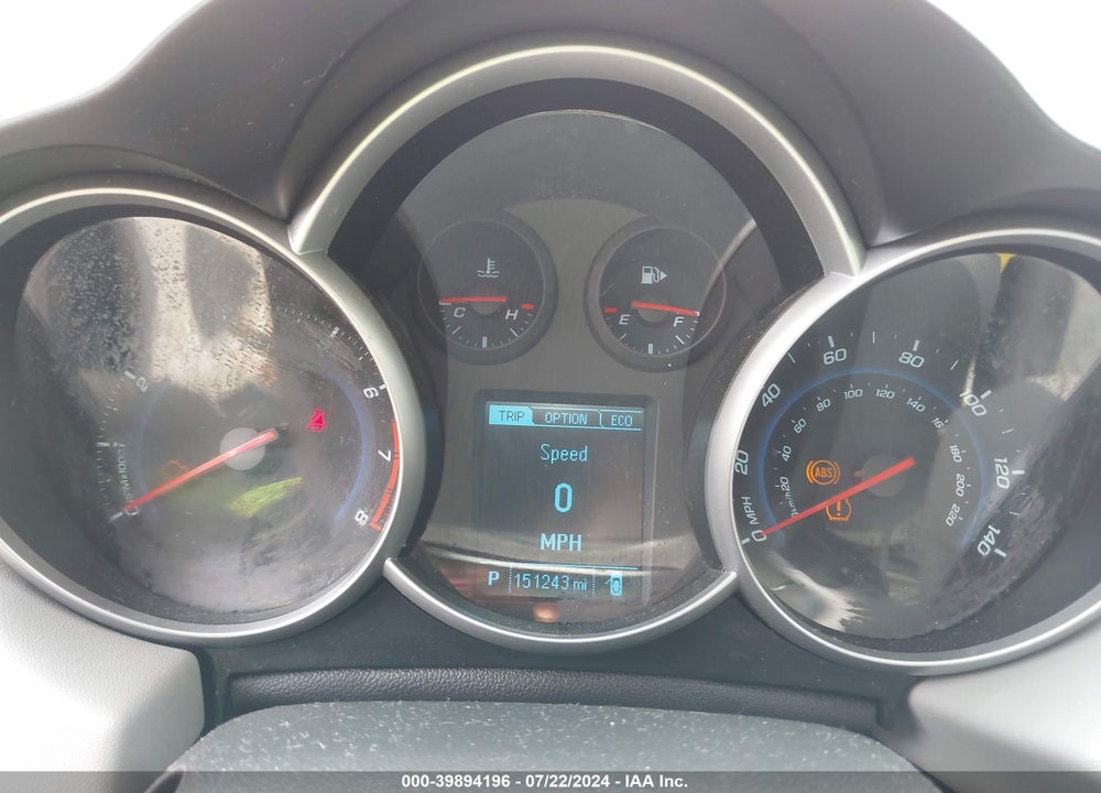 2013 CHEVROLET CRUZE ECO AUTO VIN: 1G1PH5SB2D7265110