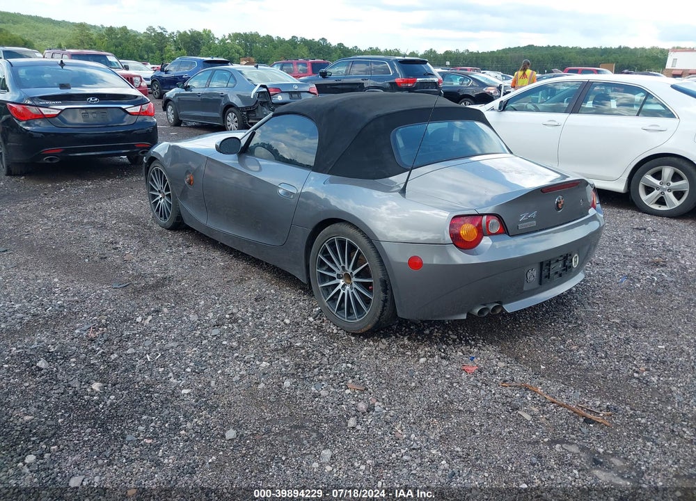 2004 BMW Z4 3.0I VIN: 4USBT53584LT25823