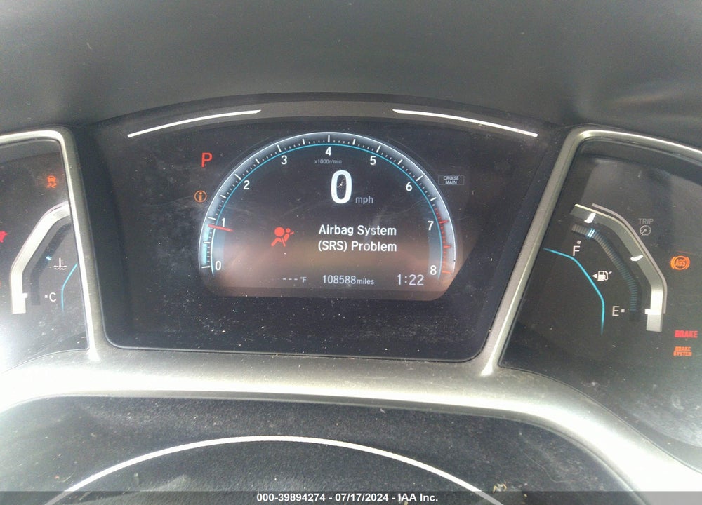 2017 HONDA CIVIC EX VIN: 19XFC2F73HE067941