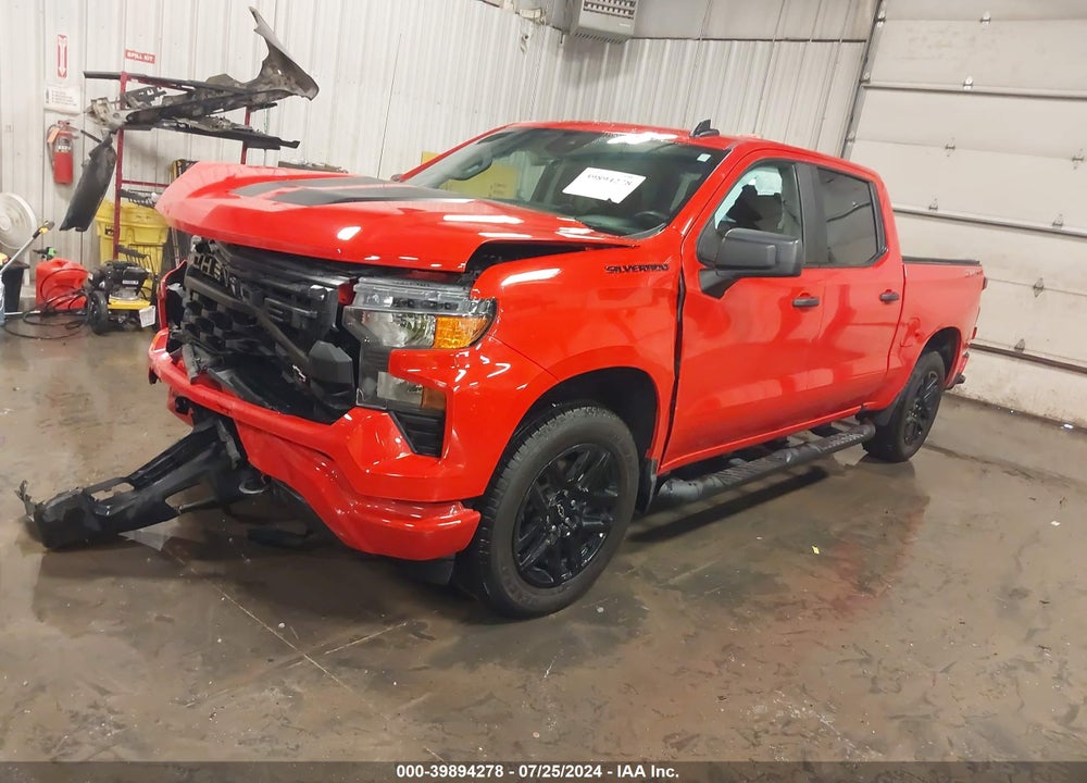 2023 CHEVROLET SILVERADO 1500 4WD SHORT BED CUSTOM VIN: 1GCPDBEK8PZ104136