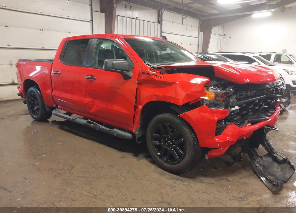 2023 CHEVROLET SILVERADO 1500 4WD SHORT BED CUSTOM VIN: 1GCPDBEK8PZ104136