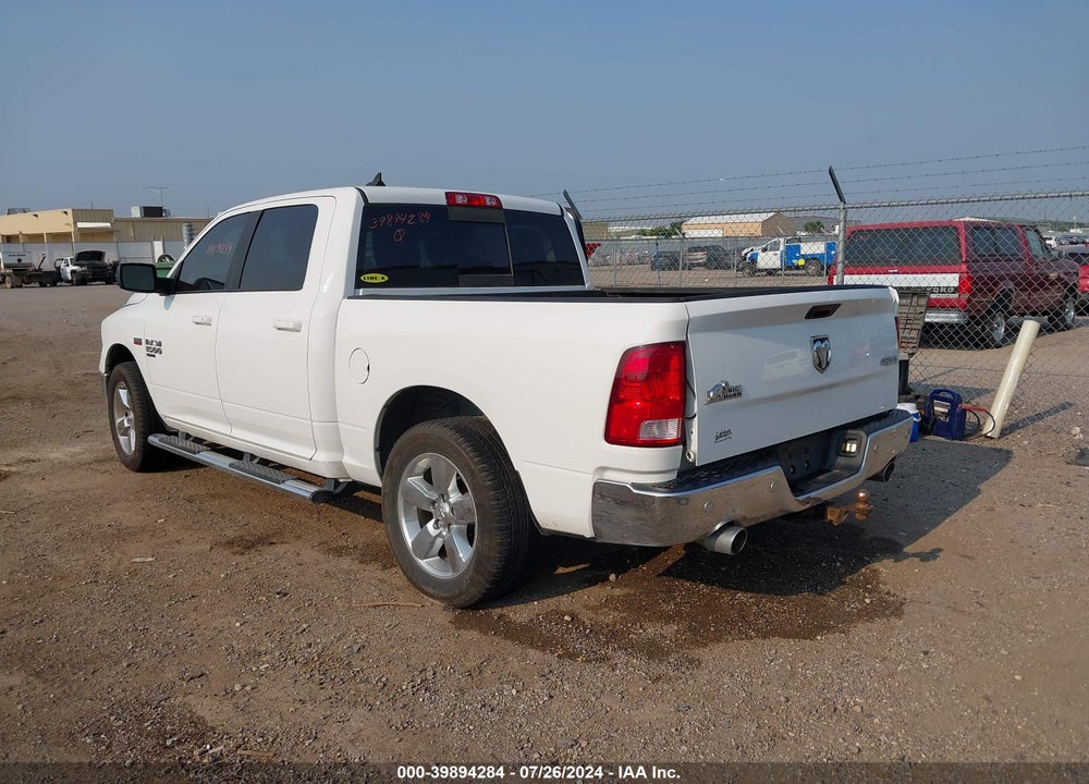 2019 RAM 1500 CLASSIC BIG HORN 4X4 5'7 BOX VIN: 1C6RR7LT7KS523316
