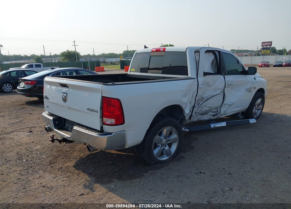2019 RAM 1500 CLASSIC BIG HORN 4X4 5'7 BOX VIN: 1C6RR7LT7KS523316