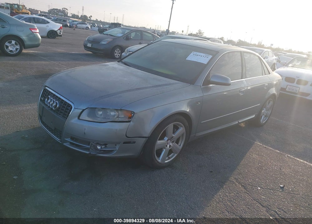 2008 AUDI A4 2.0T VIN: WAUEF78E28A056652