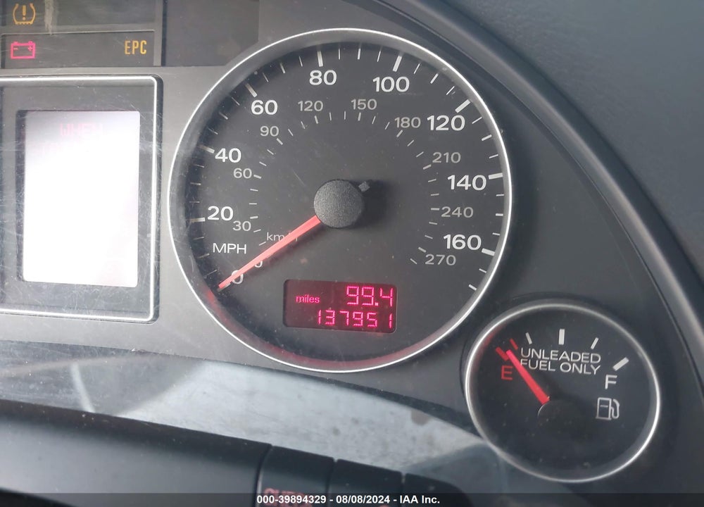 2008 AUDI A4 2.0T VIN: WAUEF78E28A056652