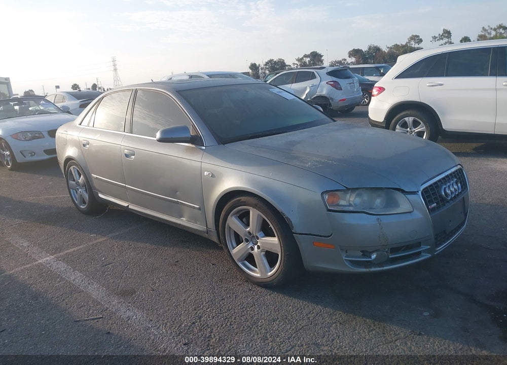 2008 AUDI A4 2.0T VIN: WAUEF78E28A056652