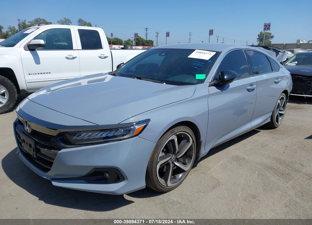 2022 HONDA ACCORD SPORT VIN: 1HGCV1F3XNA018966