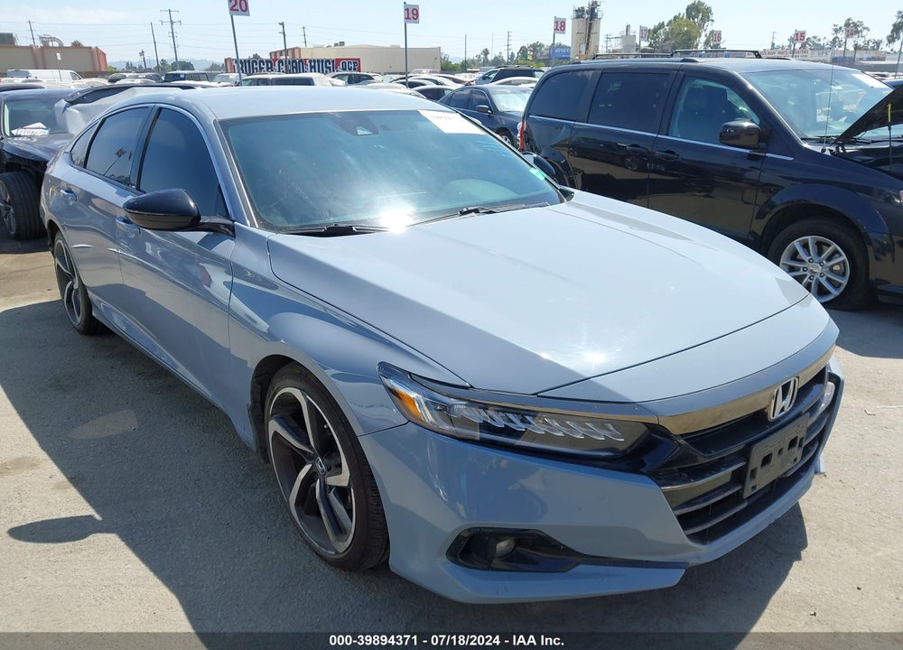 2022 HONDA ACCORD SPORT VIN: 1HGCV1F3XNA018966