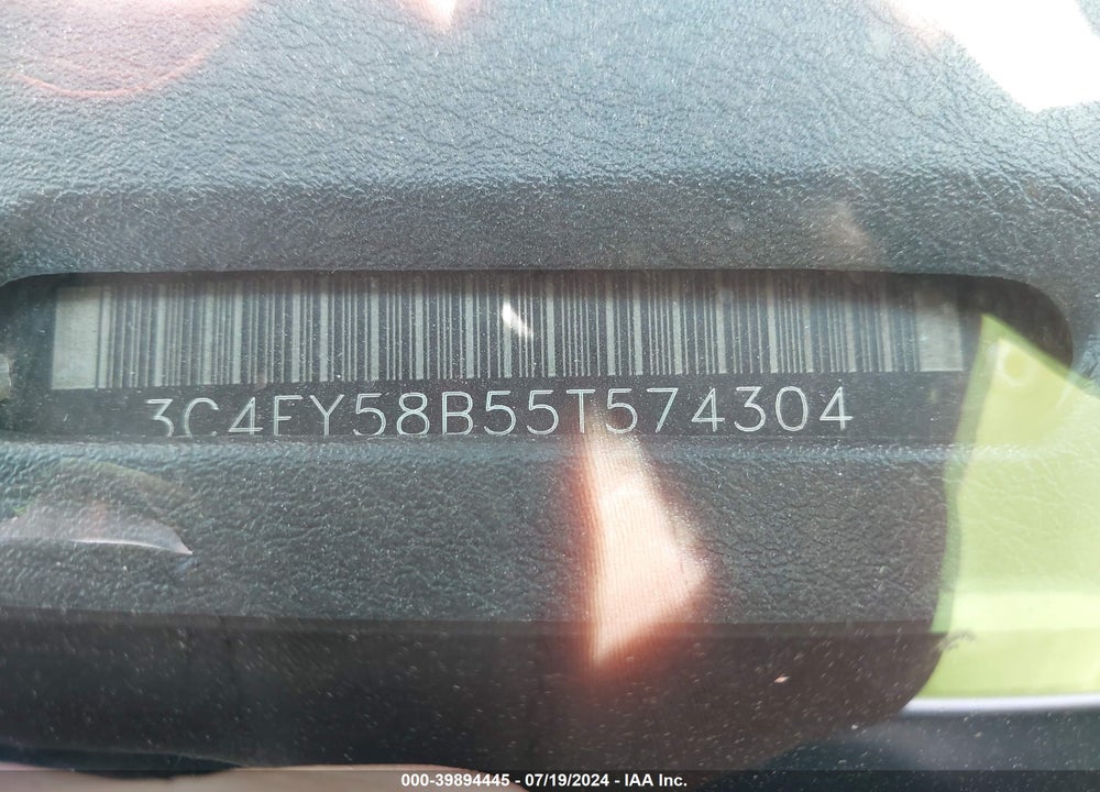2005 CHRYSLER PT CRUISER TOURING VIN: 3C4FY58B55T574304