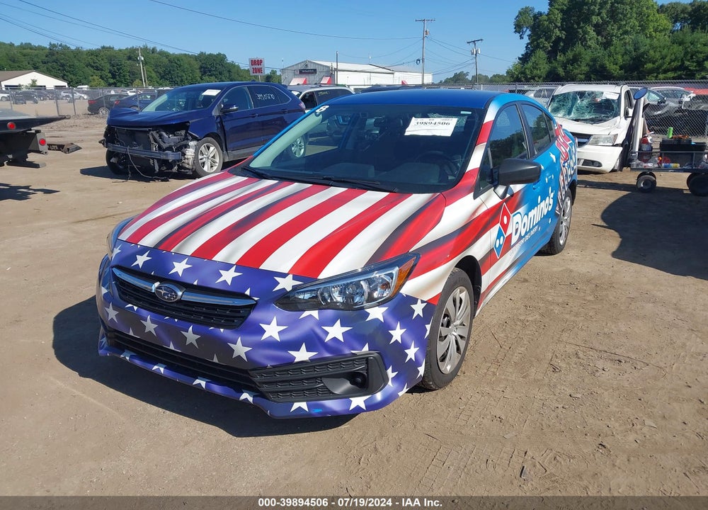 2022 SUBARU IMPREZA BASE VIN: 4S3GKAB63N3607466