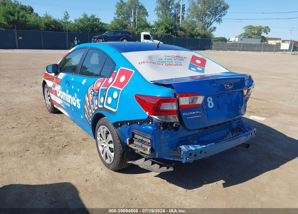 2022 SUBARU IMPREZA BASE VIN: 4S3GKAB63N3607466