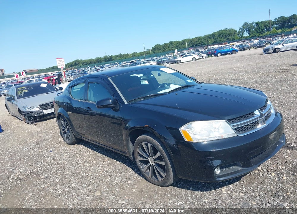 2012 DODGE AVENGER SXT PLUS VIN: 1C3CDZEG6CN200579