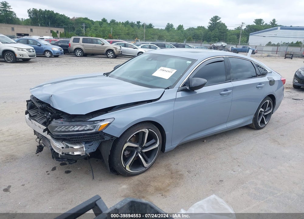 2022 HONDA ACCORD SPORT 2.0T VIN: 1HGCV2F38NA013819