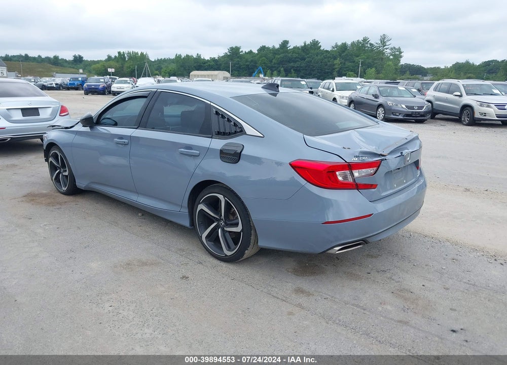 2022 HONDA ACCORD SPORT 2.0T VIN: 1HGCV2F38NA013819
