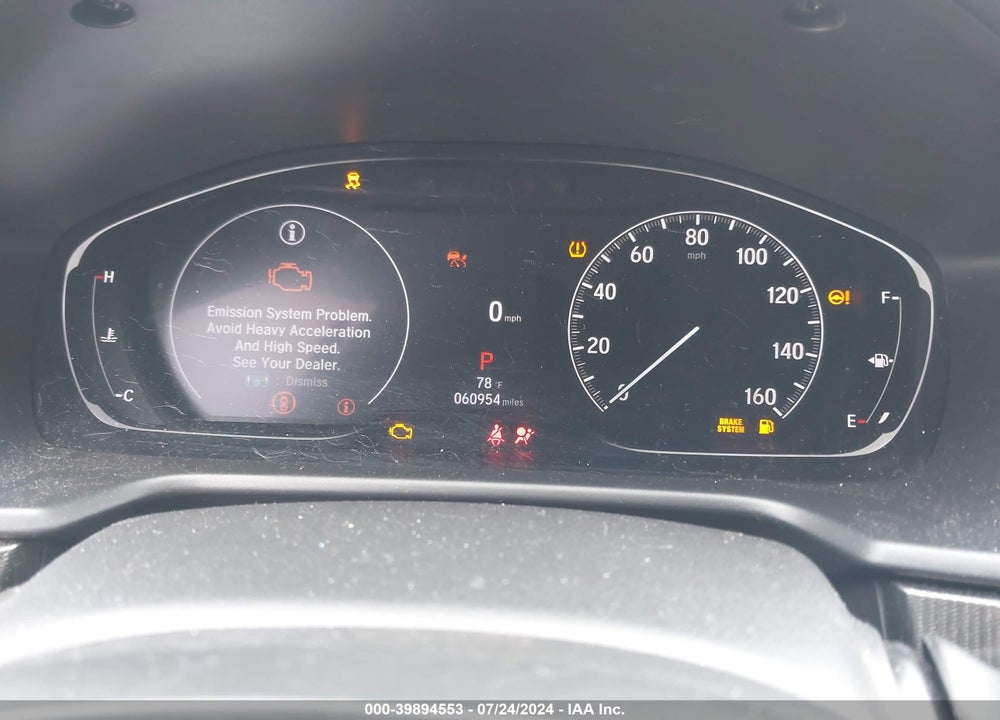 2022 HONDA ACCORD SPORT 2.0T VIN: 1HGCV2F38NA013819