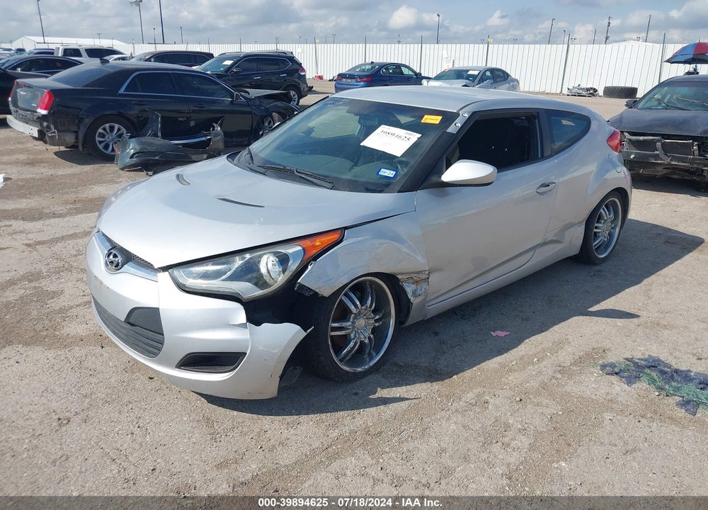 2012 HYUNDAI VELOSTER BASE W/BLACK VIN: KMHTC6AD8CU039744