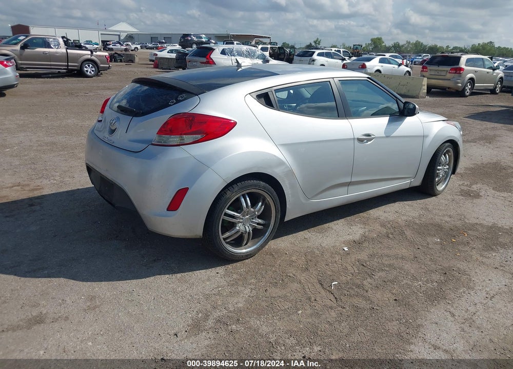 2012 HYUNDAI VELOSTER BASE W/BLACK VIN: KMHTC6AD8CU039744
