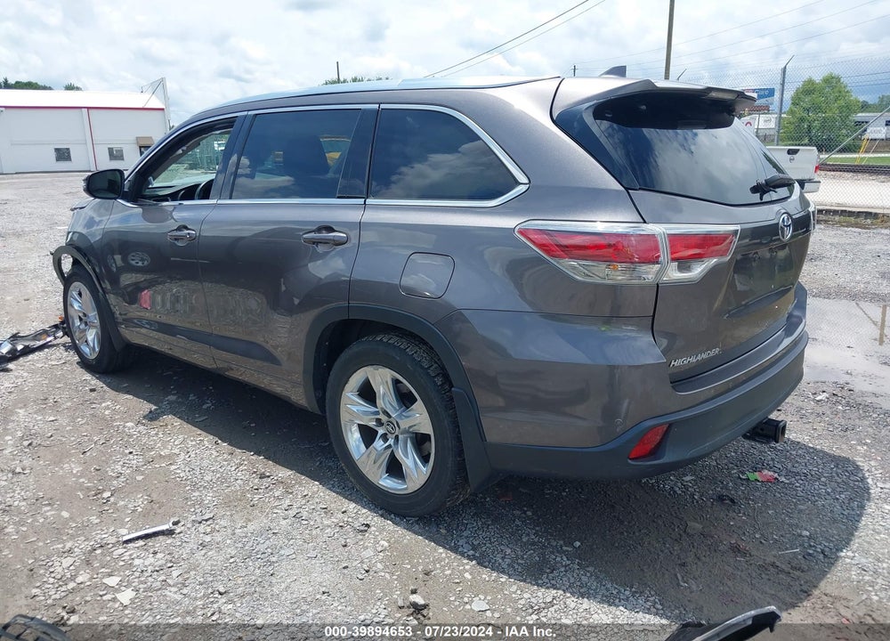 2016 TOYOTA HIGHLANDER LIMITED PLATINUM V6 VIN: 5TDDKRFH5GS350504